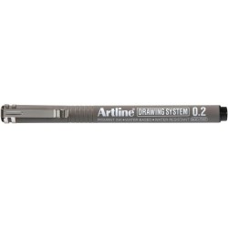 Feutre drawing system 0,2 mm noir ARTLINE