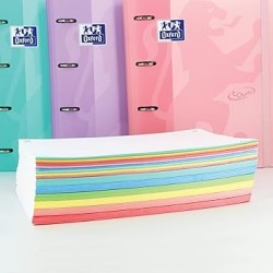 Feuille mobile A4 seyes assorties 200p 80g Oxford