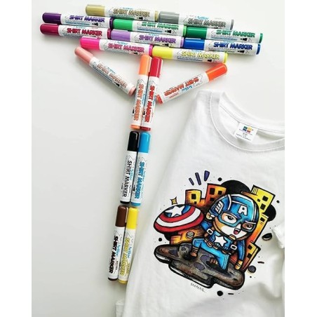 Marqueur permanent pte ogive 2mm pour TSHIRT  ARTLINE