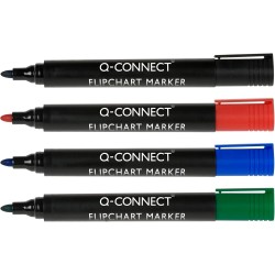 Marqueur permanent pte ogive poch de 4 Q-CONNECT
