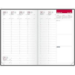 Agenda semainier 16x24 cm 128p DECO 2025 Oxford
