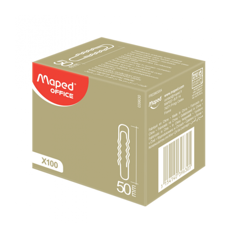 Attache lettre ondulée N°50 bte de 100 Maped