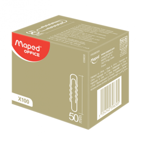 Attache lettre ondulée N°50 bte de 100 Maped