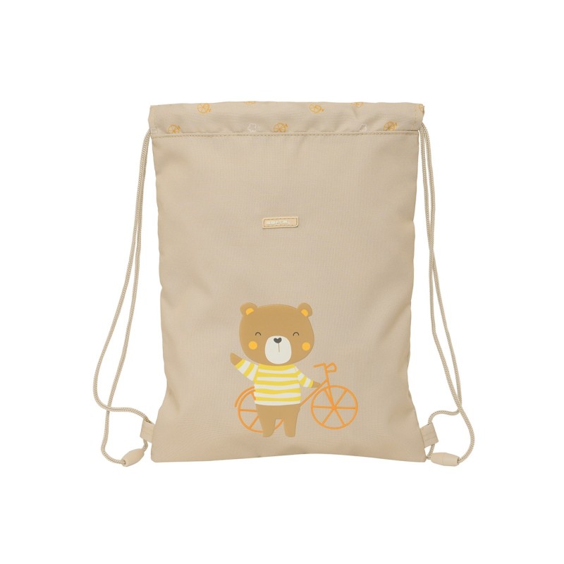 SAC DE GYM JUNIOR 34 CM PRÉSCOLAIRE OURS AV VELO SAFTA