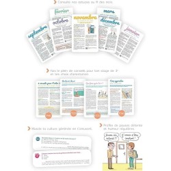 Agenda 1j par page L'étudiant BAC PVC 12X18 352P 24-25 NOIR FRANÇAIS