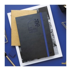 Agenda -Plan Note ML -Black edition - 15x21-16 mois QUO VADIS
