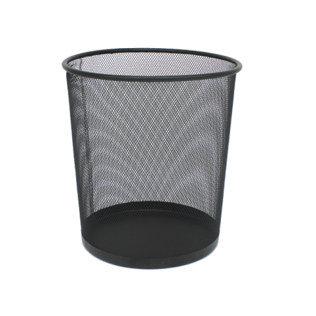Corbeille à papier ajouré métallique 14L Lauréat