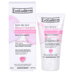 Soin du jour nourrissant peaux sèches &sensibles 50ml 18347 EVOLUDERM