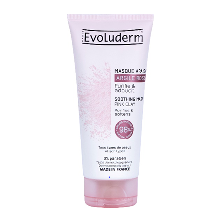 Masque apaisant à l'argile rose 100ml 18330 EVOLUDERM
