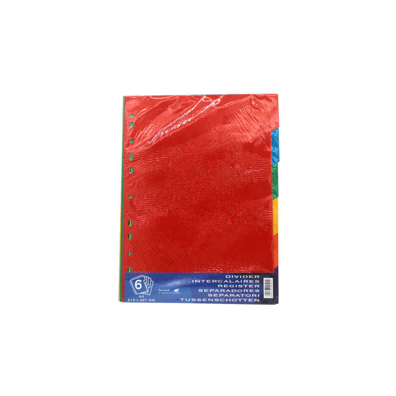 Intercalaire A4 carton 6 positions Lauréat