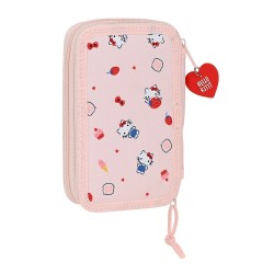 Trousse garnie 2 étages 28pcs HELLO KITTY SAFTA