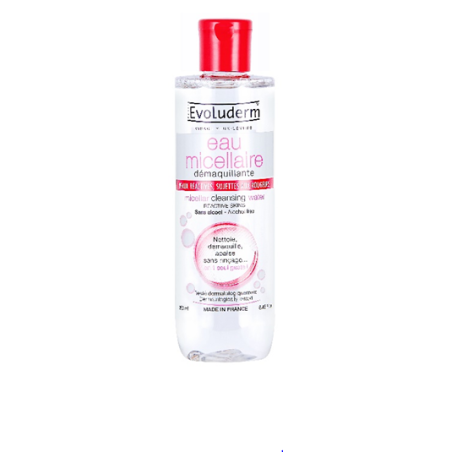 Eau micellaire peaux réactives sujettes aux rougeurs 500ml EVOLUDERM