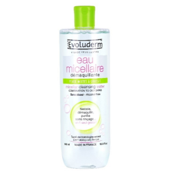 Eau micellaire peaux Mixtes & Grasses 500ml EVOLUDERM