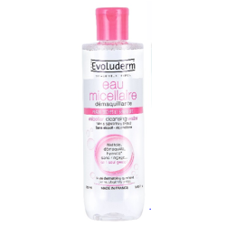 Eau micellaire peaux sensibles ou sèches 500ml EVOLUDERM