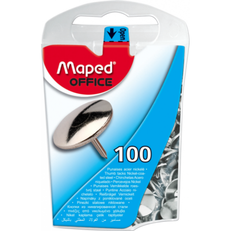 Punaise nickelée 10mm bte de 100 Maped