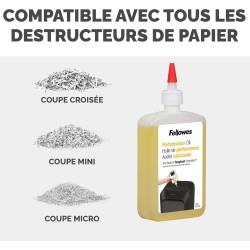 Huile lubrifiante destructeur Fellowes 355 ml