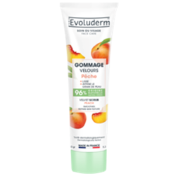 Gommage pêche velvet 150g Vegan Evoluderm 22006