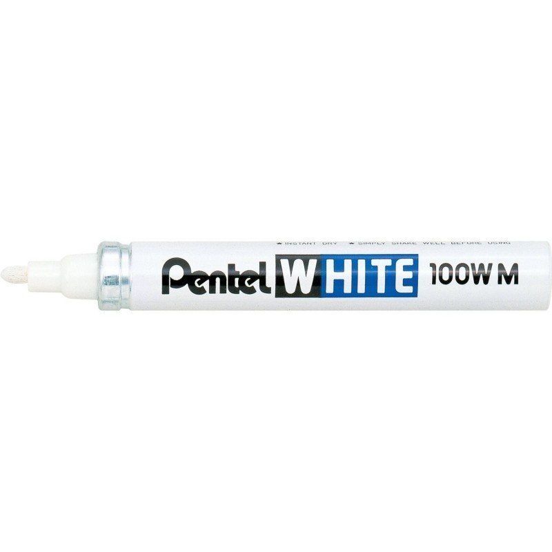 Marqueur permanent Blanc Pentel