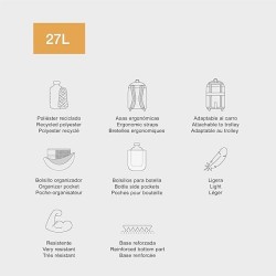 Sac à dos triple flowery j labanda 27l MR37667 MIQUELRIUS