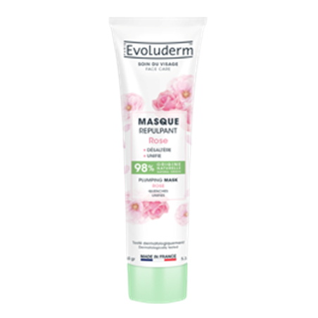 Masque repulpant rose 150g vegan Evoluderm 22000