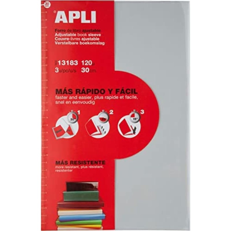 Couvre livre avec rabat 310mm Apli