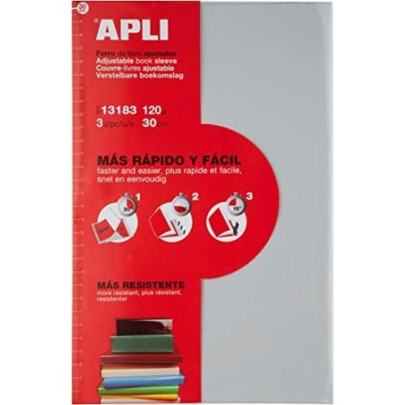 Couvre livre avec rabat 310mm Apli