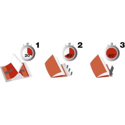 Couvre livre avec rabat 310mm Apli