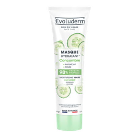 Masque hydratant concombre 150g vegan Evoluderm 22008