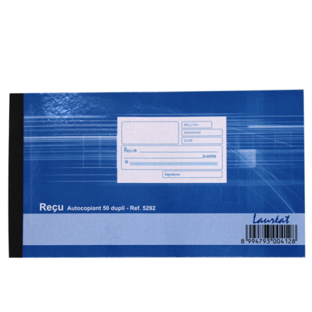 Manifold Doc Trésorerie 18.5x10.5 "Reçu" 50x2 Lauréat