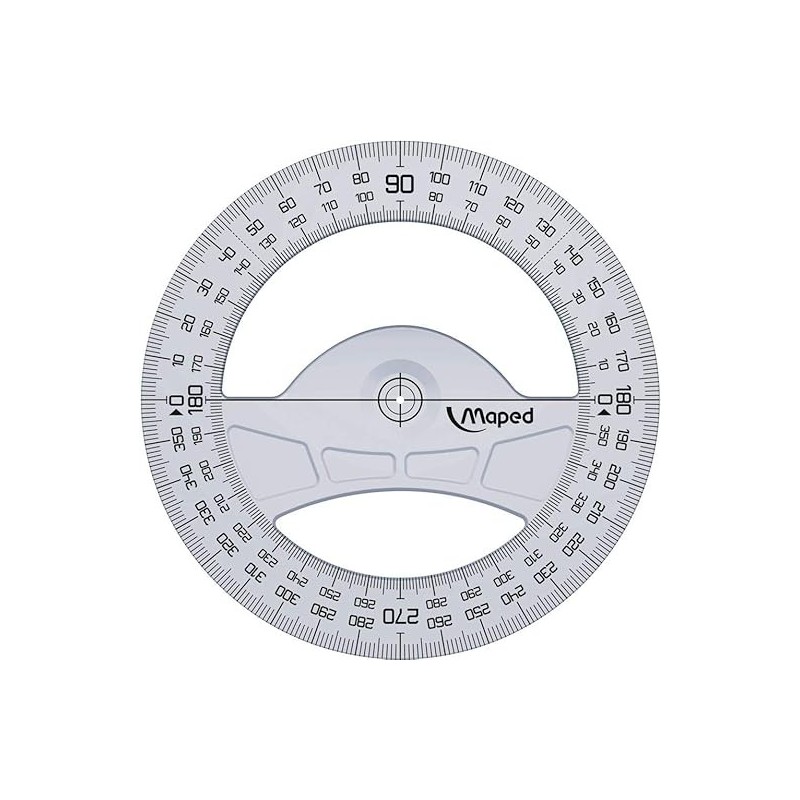 Rapporteur 360° géometric blister Maped