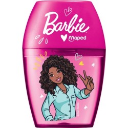 Règle+crayon+taille crayon+gomme MINI STATIONERY SET BARBIE blister