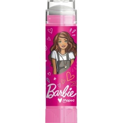 Règle+crayon+taille crayon+gomme MINI STATIONERY SET BARBIE blister