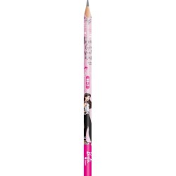 Règle+crayon+taille crayon+gomme MINI STATIONERY SET BARBIE blister