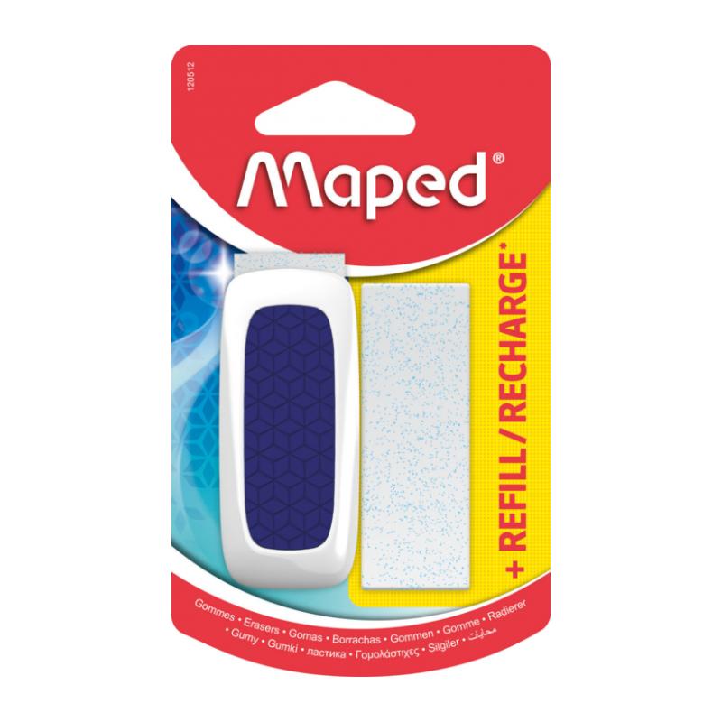 Gomme technique ULTRA fourreau plas + recharge ss blister Maped