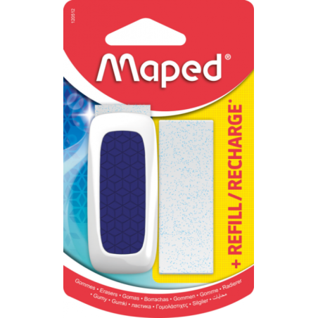 Gomme technique ULTRA fourreau plas + recharge ss blister Maped