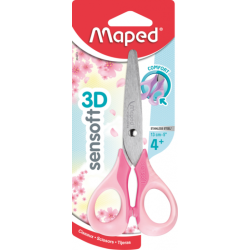 Ciseaux écolier 13 cm sensoft 3D PASTEL Maped