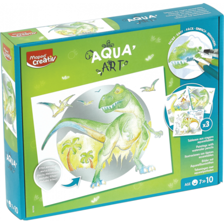 Set de coloriage AQUA ART DINOSAURE CREATIV Maped