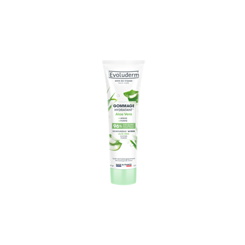 Gommage hydratant aloe vera 150g vegan Evoluderm 22005