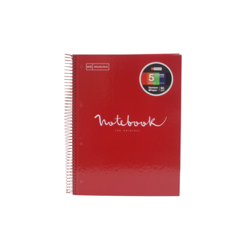 Note book EMOTION A4 5x5 120flles couverture cartonnée Miquelrius