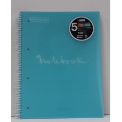 Note book EMOTION A4 ligné 120flles couverture polypro Miquelrius