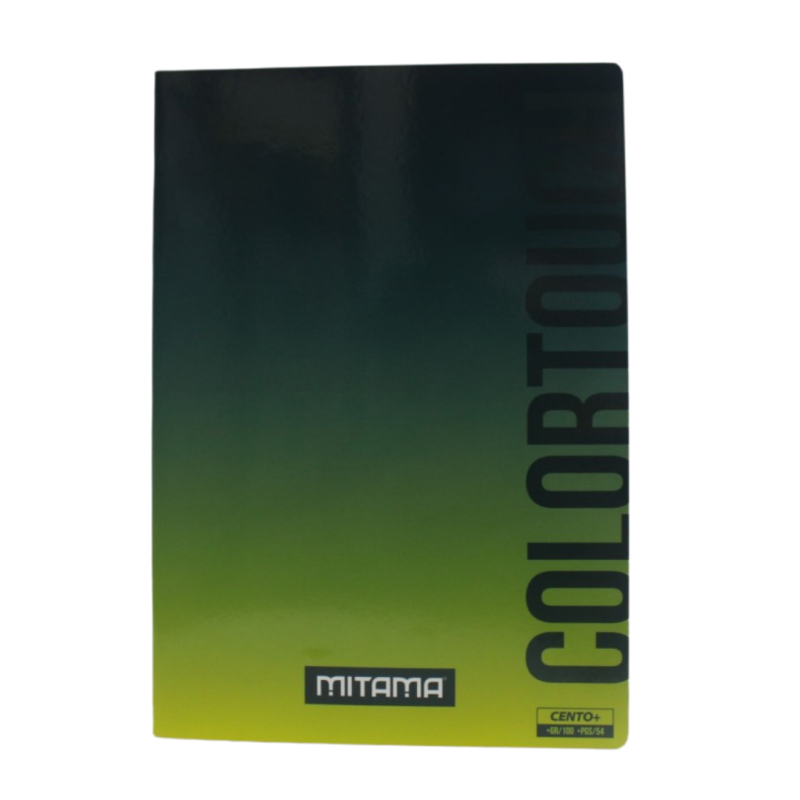 Note book A4 100p 100g ligné FLUO COLORS MITAMA