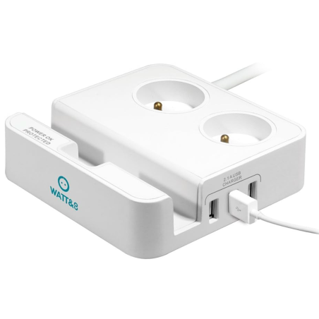 Stations de charge USB 3ports USB 2.1A et 2 prises 16A