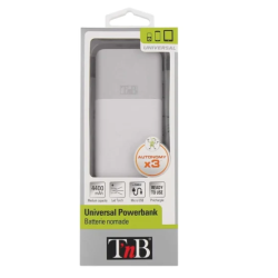 Batterie de secours universelle 4400mA - blanc & gris PBUC4400