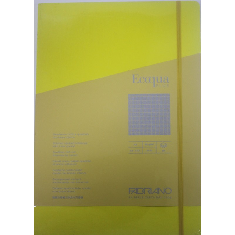 Notebook QUADERNO A4 SPIRALE QUADRILLE Ecoqua FABRIANO