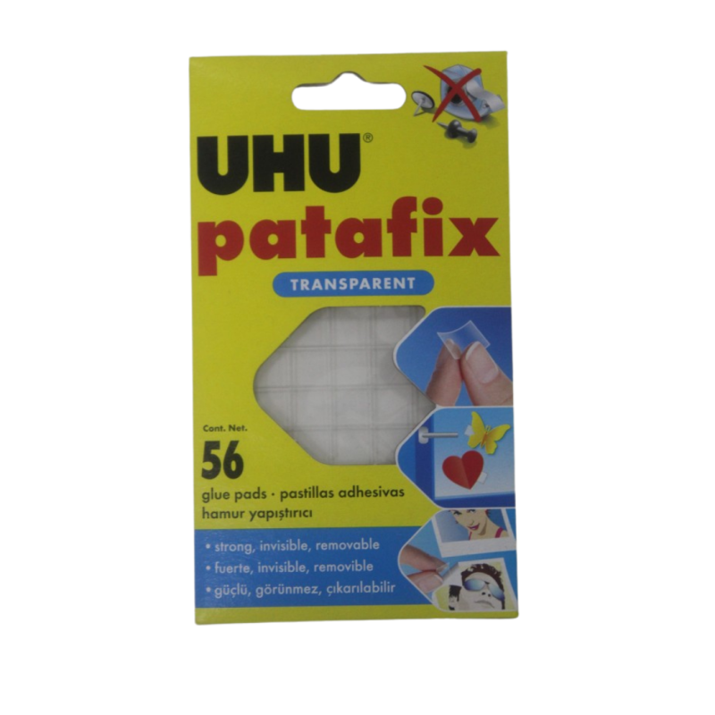 Pâte adhésive Patafix 56 pastilles transparent UHU