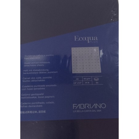 Notebook QUADERNO A5 Glued POINTILLE Ecoqua FABRIANO