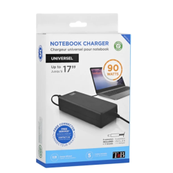 Chargeur universel secteur pour notebook 90W CLASSIQUE EASYLINE