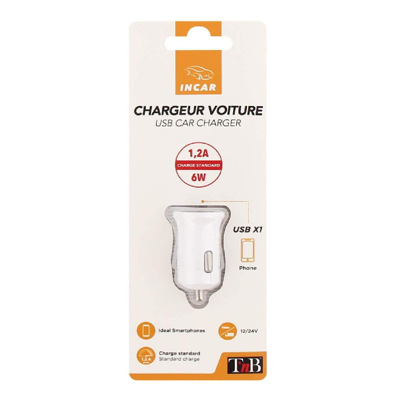 Chargeur allume-cigare 1 USB