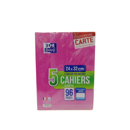 Cahier openflex agrafe 240x320 96p optik p. Q5x5+marge oxford