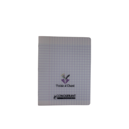 Cahier poésie et chant 17x22 Seyès et Uni 48p 90g Conquerant